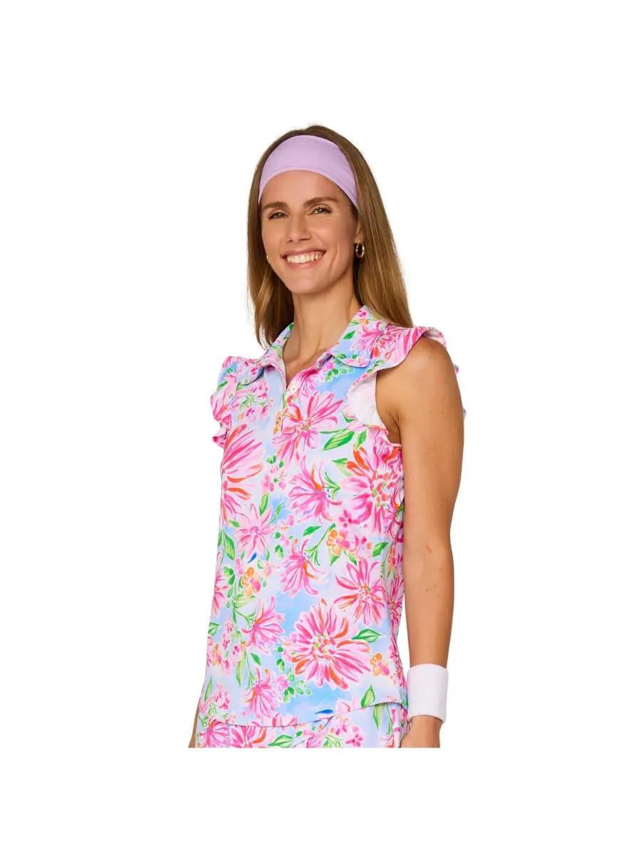 Топ G Lifestyle с оборками на рукавах G Lifestyle Clothing, Flower garden — изображение 2 из 4
