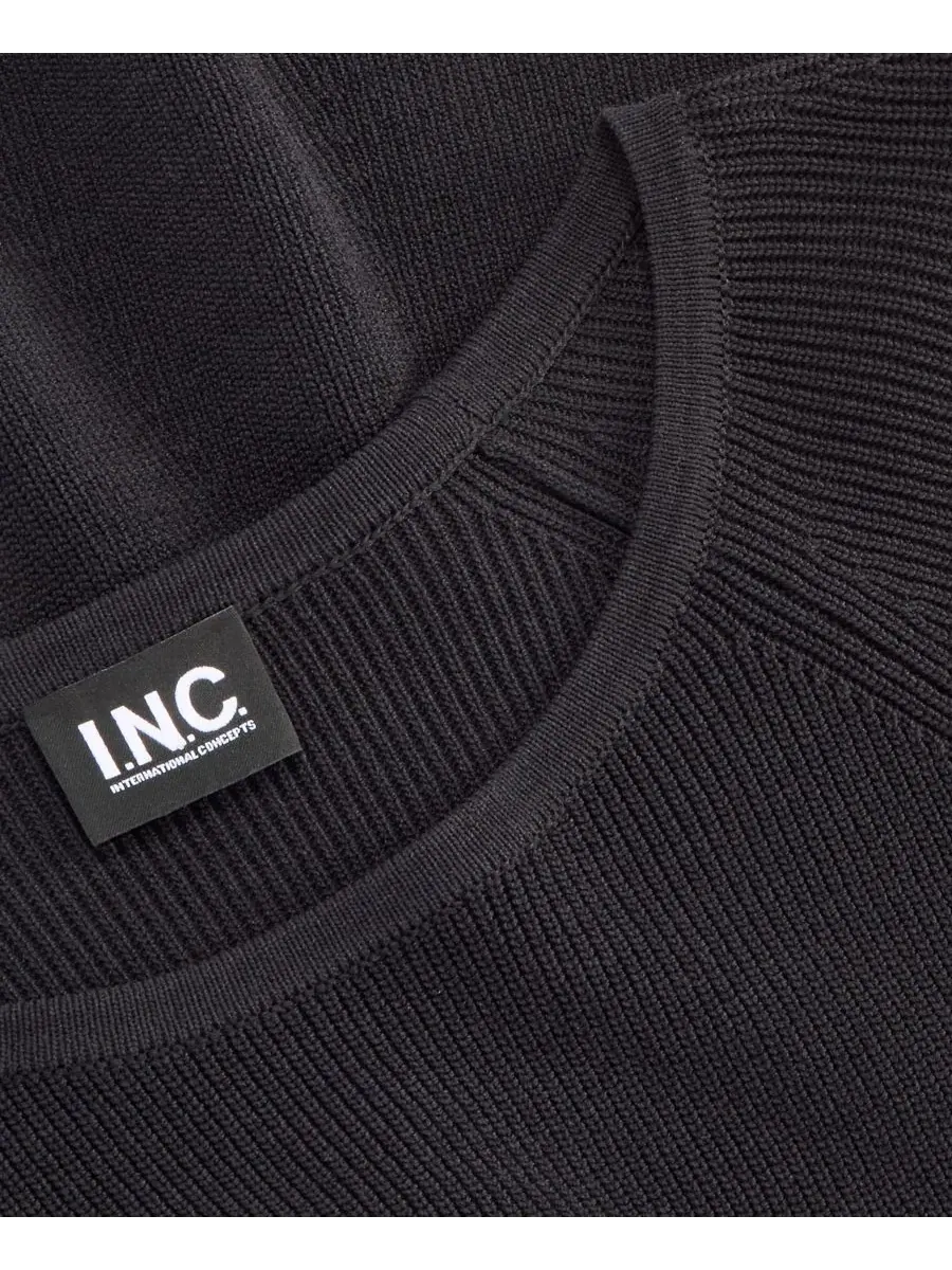 Свитер с пеплумом, с длинным рукавом I.N.C. International Concepts — изображение 4 из 4, глубокий черный