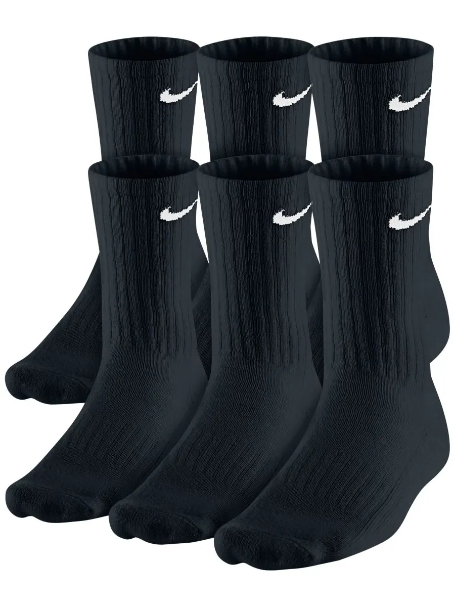 Мужские хлопковые носки средней высоты, набор из 6 пар Nike