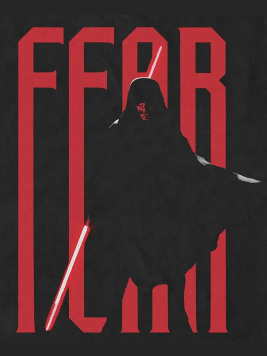 Футболка с графическим принтом Star Wars Fear Fifth Sun — изображение 3 из 3, черный