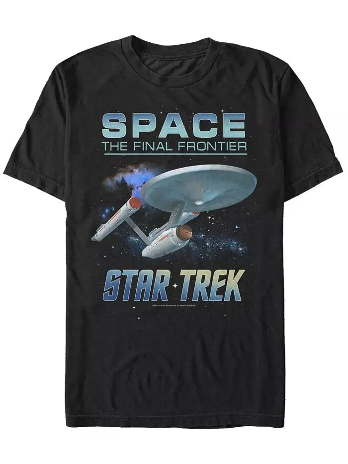 Мужская футболка с коротким рукавом Star Trek The Original Series Space The Final Frontier Fifth Sun — изображение 1 из 1