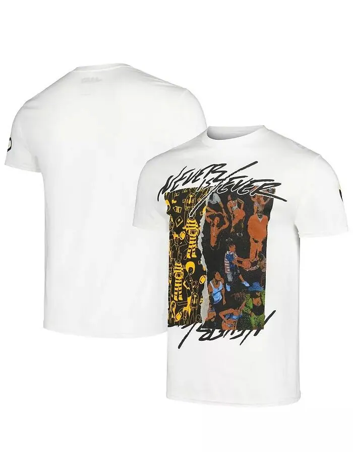 Мужская и женская белая футболка Manhead Merch JID Never Iz 4 Ever — белый