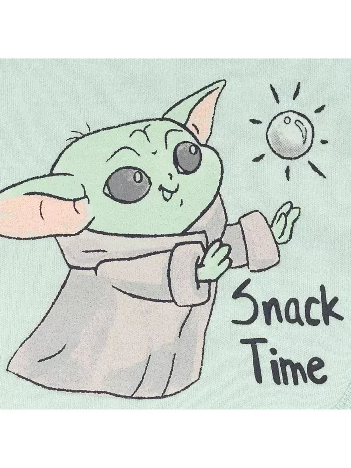 Детский набор для мальчиков Star Wars Mandalorian Yoda: боди, штанишки, слюнявчик и шапочка Starwars — изображение 9 из 10