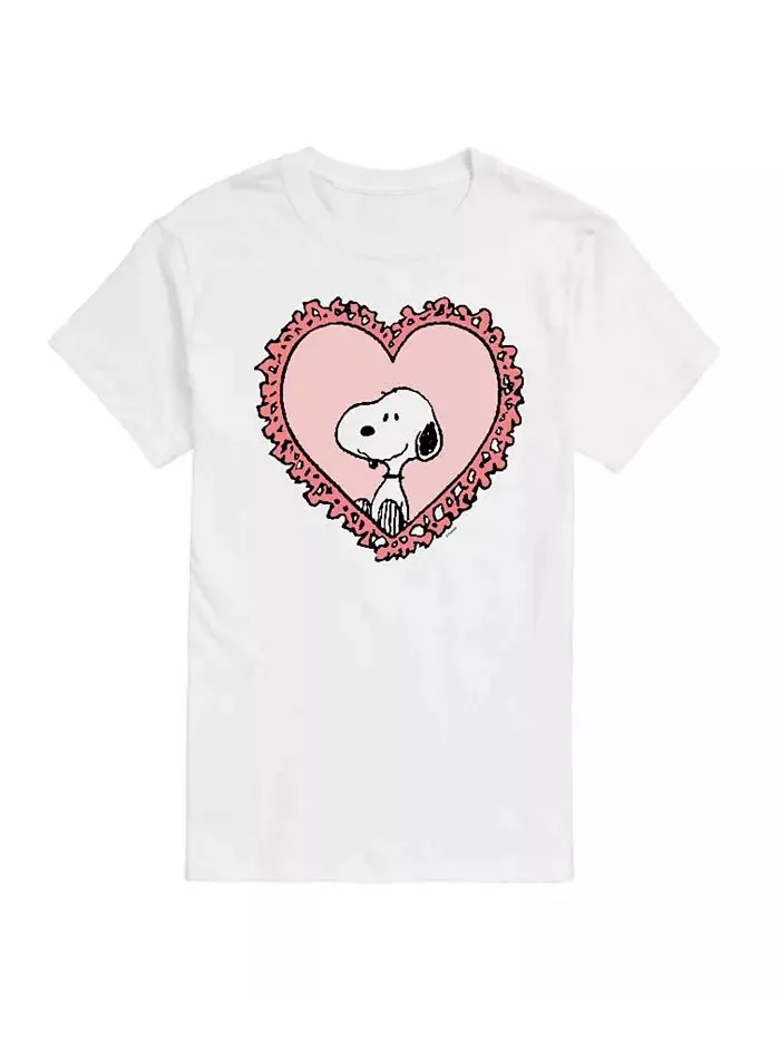 Футболка мужская Peanuts Snoopy Heart с коротким рукавом AIRWAVES — изображение 1 из 3, белый