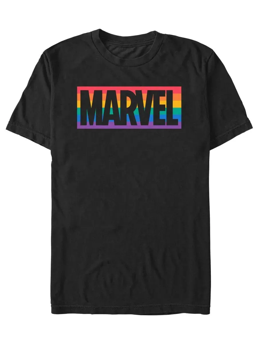 Мужская футболка с коротким рукавом и логотипом в цветах прайда Design By Humans — изображение 1 из 3, черный