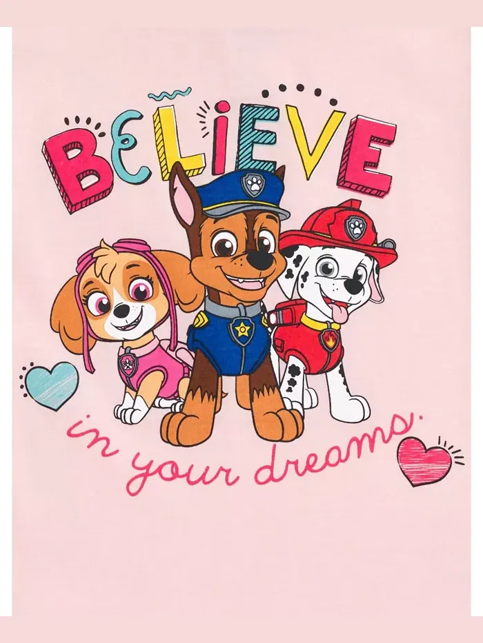 Детский комплект из 3 предметов: топ, юбка и сумка для девочек Paw Patrol — изображение 5 из 6, розовый
