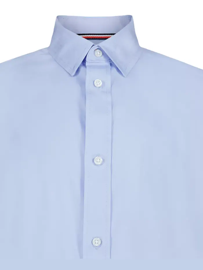 Футболка с длинным рукавом для мальчиков Stretch Solid Twill Tommy Hilfiger — изображение 3 из 3, синий