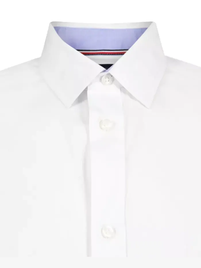 Футболка с длинным рукавом для мальчиков Stretch Solid Twill Tommy Hilfiger — изображение 3 из 9, белый