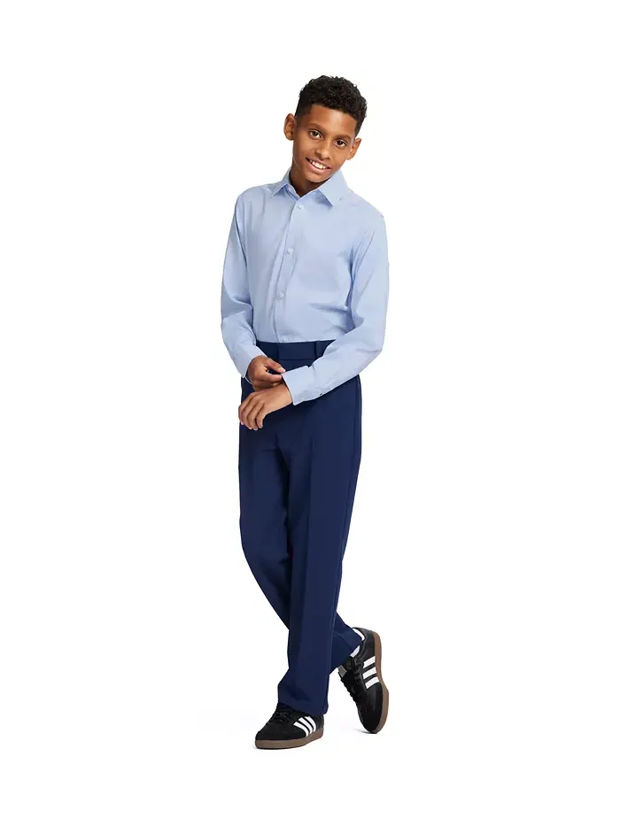 Футболка с длинным рукавом для мальчиков Stretch Solid Twill Tommy Hilfiger — изображение 7 из 9, белый