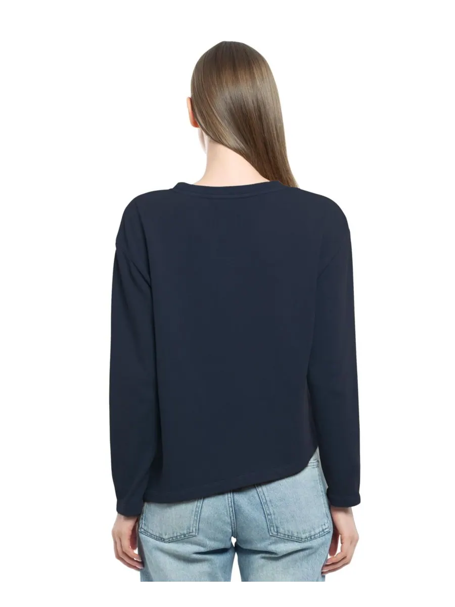 Женская толстовка с круглым вырезом WILT Clothing, Peacoat — изображение 2 из 8