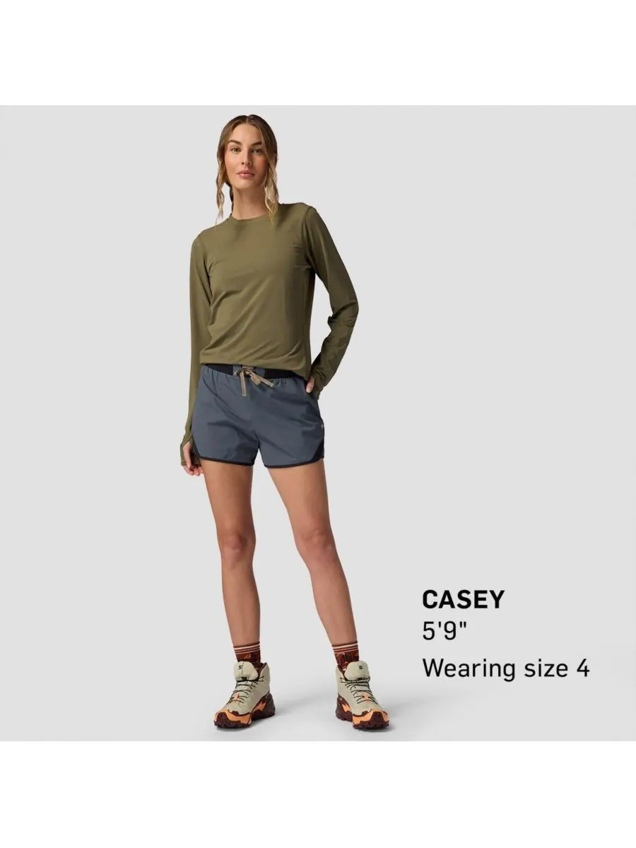 Женские шорты Tahoe Boardwalk Short Performance Shorts Backcountry — изображение 5 из 5, серый