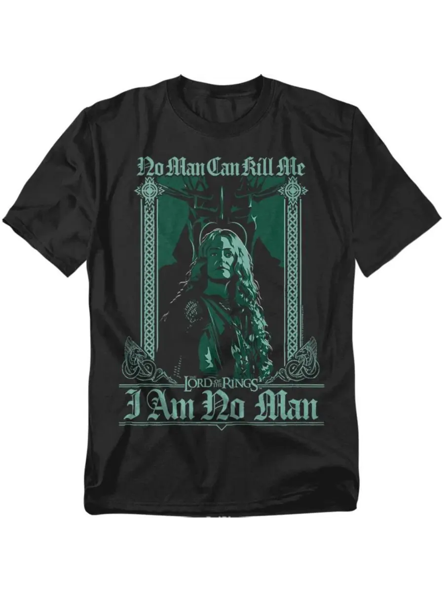 Футболка с принтом Witch King Eowyn No Man Lord Of The Rings — изображение 1 из 3, черный