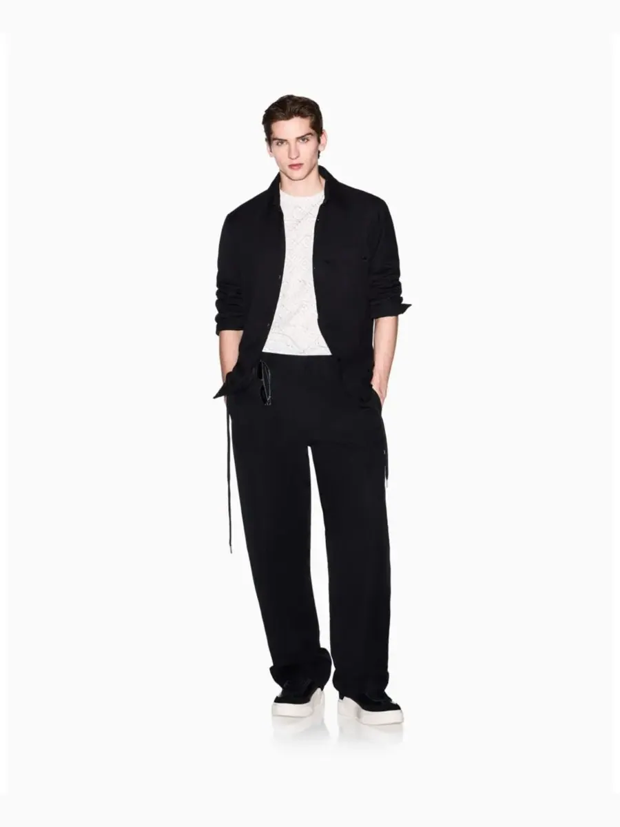 Мужская футболка с коротким рукавом и логотипом A|X Armani Exchange — изображение 3 из 5, белый