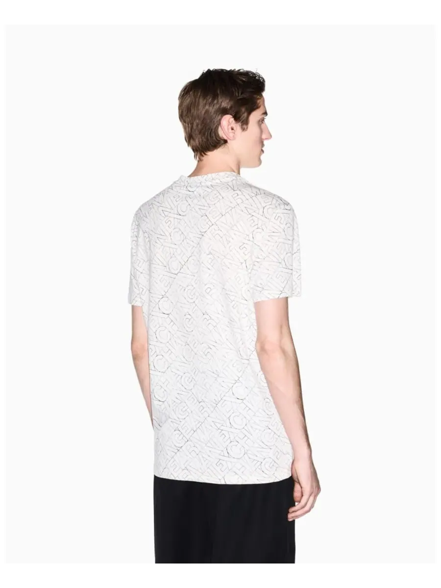 Мужская футболка с коротким рукавом и логотипом A|X Armani Exchange — изображение 4 из 5, белый