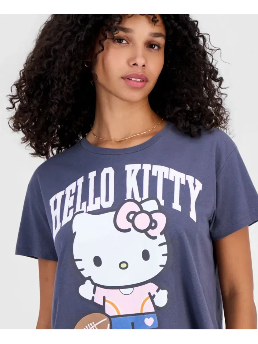 Футболка с принтом Hello Kitty Grayson Threads, The Label — изображение 4 из 4, серый