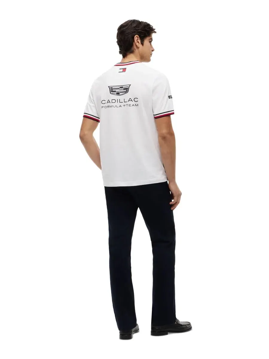 Мужская реплика футболки с коротким рукавом Cadillac F1 Tommy Hilfiger — изображение 4 из 4, белый