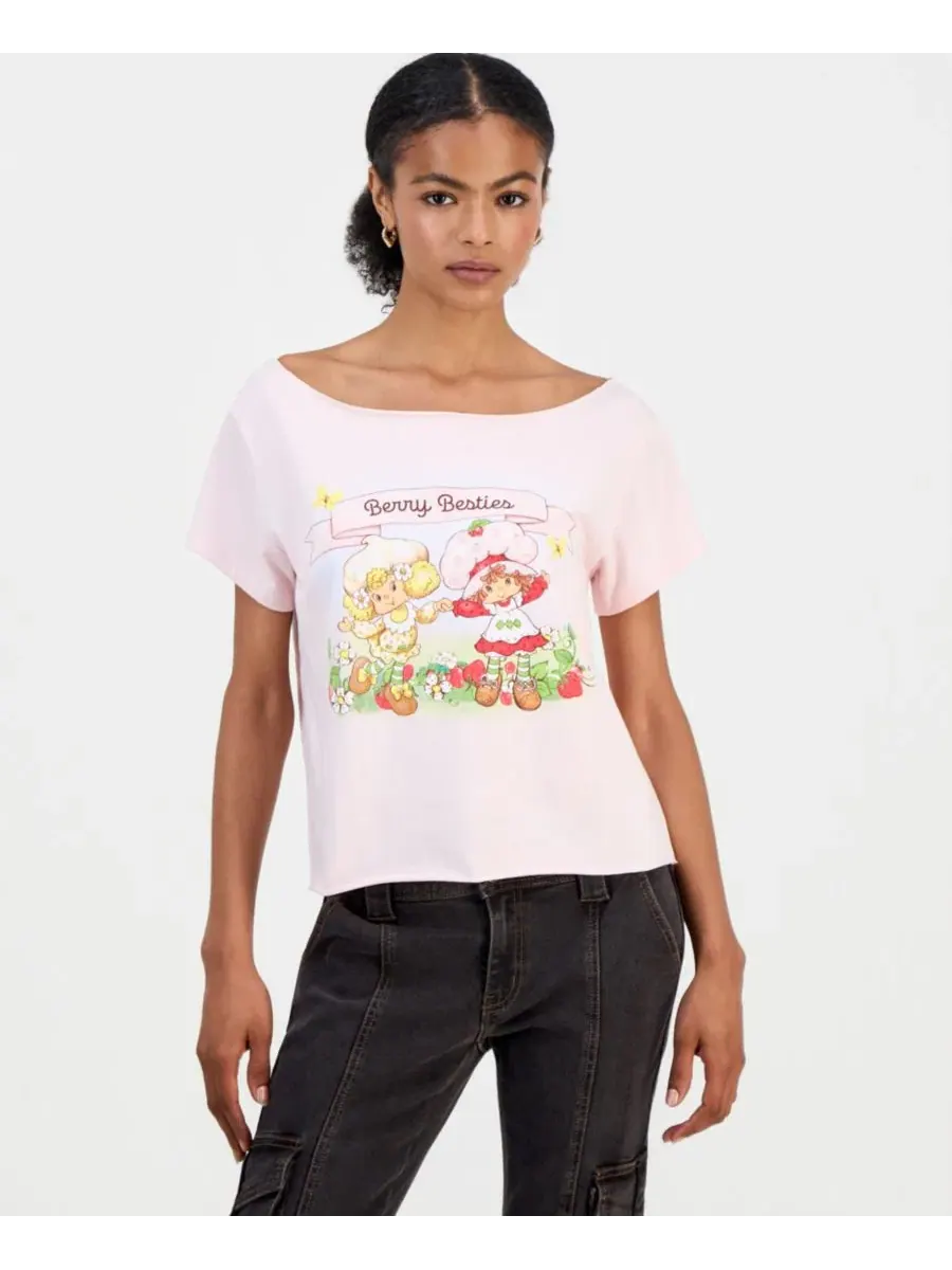 Футболка с принтом Strawberry Shortcake Love Tribe — розовый