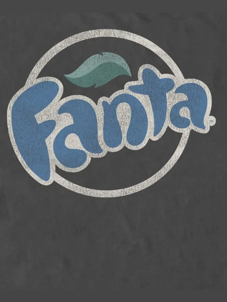 Футболка с принтом Coca-Cola Vintage Fanta Fifth Sun — изображение 3 из 3, темно-серый