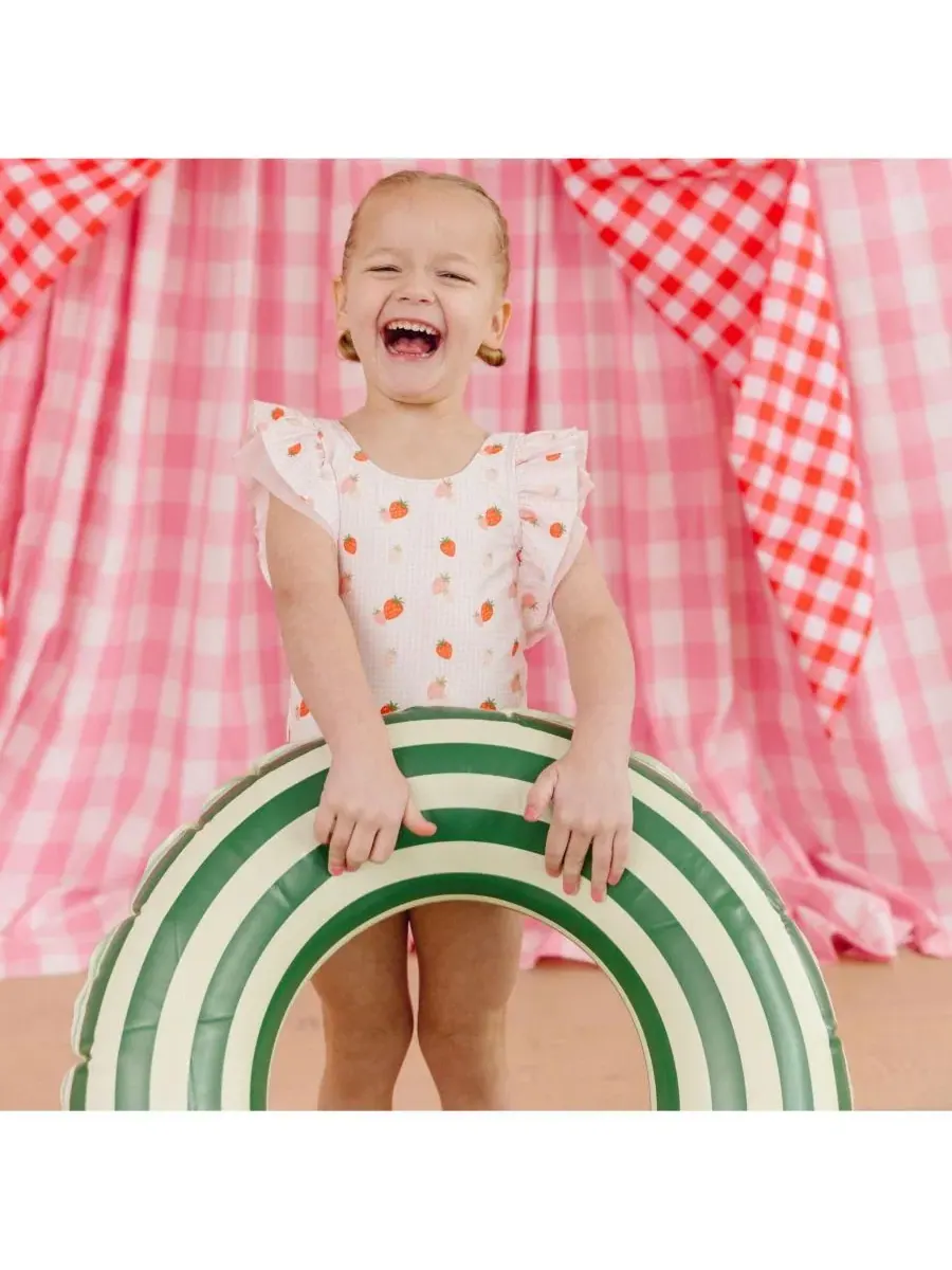 Милый купальник для маленьких девочек с ягодным рисунком Sweet Wink — изображение 6 из 7, розовый