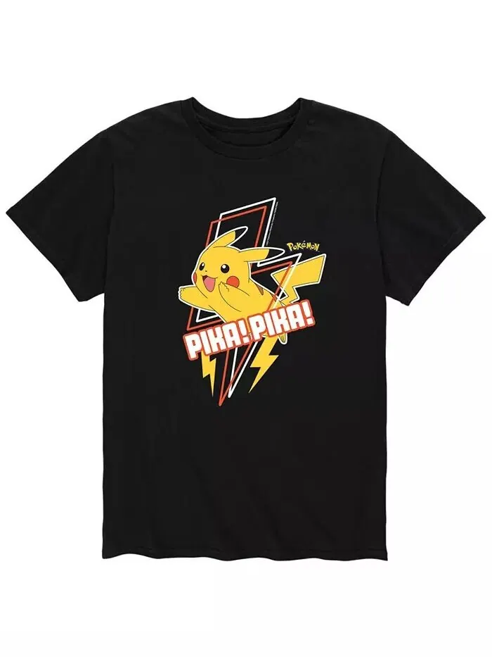 Мужская футболка Pokemon Pika Pika AIRWAVES — изображение 1 из 2, черный