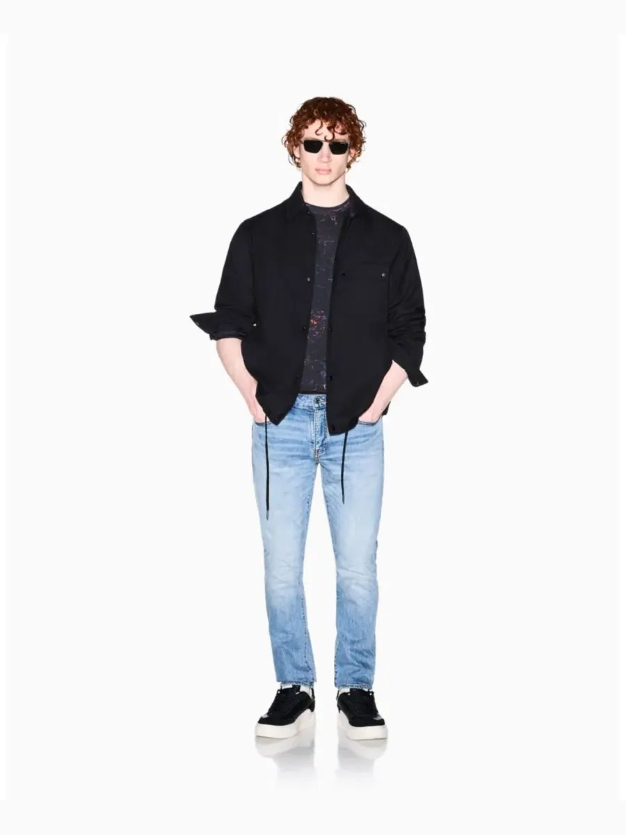 Мужская футболка с коротким рукавом и цветочным принтом A|X Armani Exchange