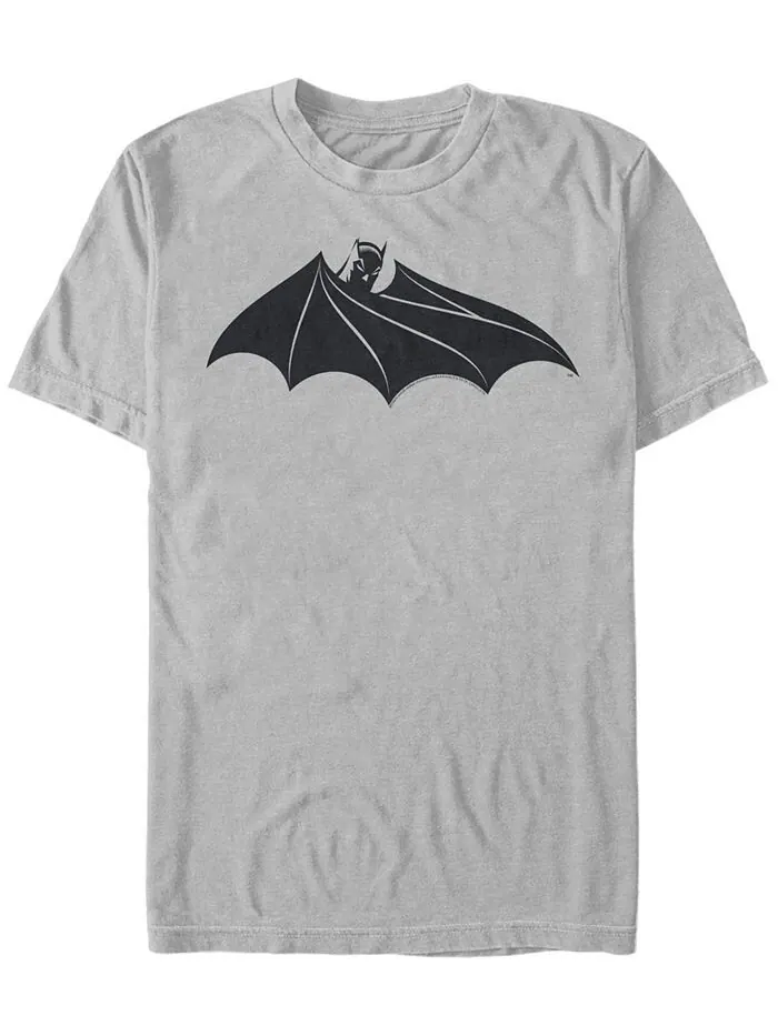 Мужская футболка с короткими рукавами и логотипом DC Batman Cape Fifth Sun — изображение 1 из 1, серый