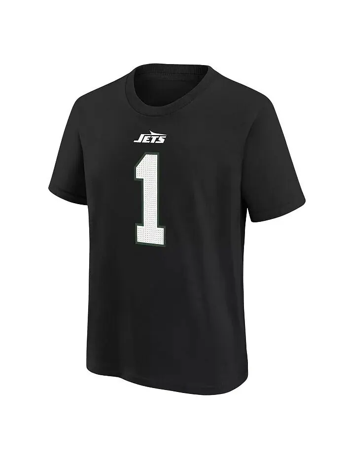 Черная футболка с именем и номером игрока Big Boys and Girls Ahmad Sauce Gardner New York Jets Nike — изображение 3 из 3