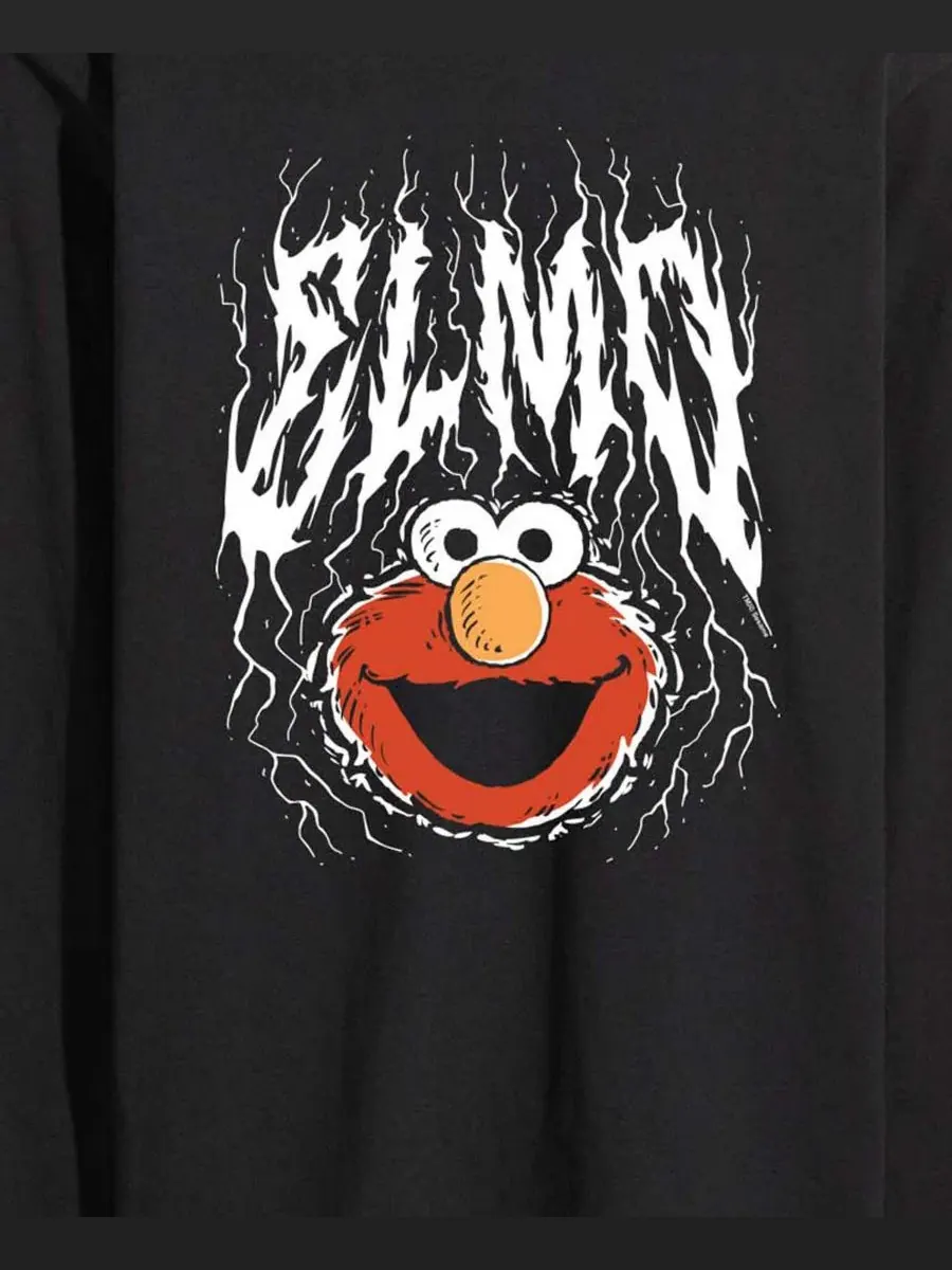 Футболка с длинным рукавом с принтом Metal Elmo AIRWAVES — изображение 3 из 3, черный