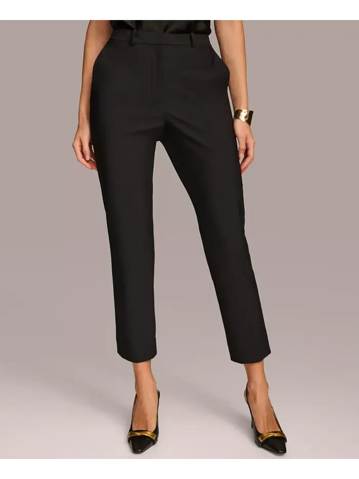 Женские классические брюки прямого кроя Donna Karan New York — изображение 1 из 7, черный