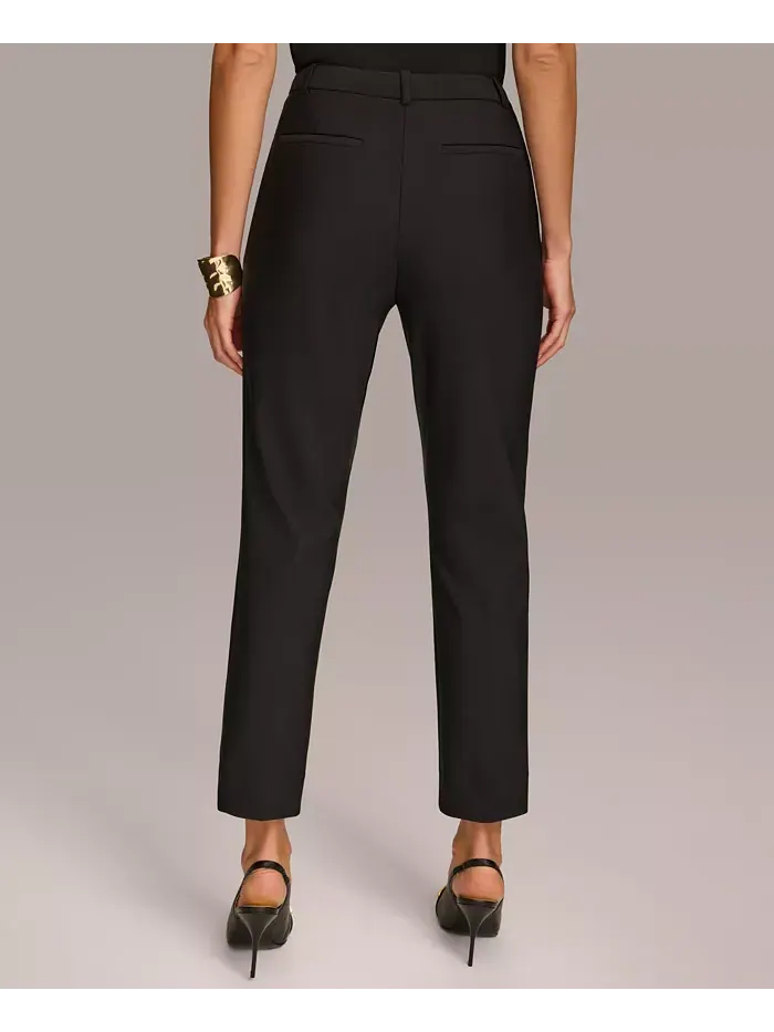Женские классические брюки прямого кроя Donna Karan New York — изображение 2 из 7, черный