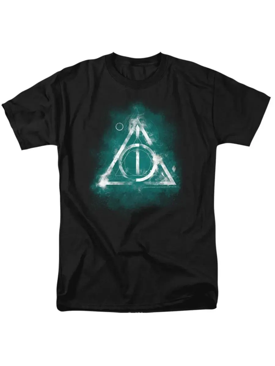 Футболка с принтом Deathly Hallows Harry Potter — изображение 1 из 3, черный