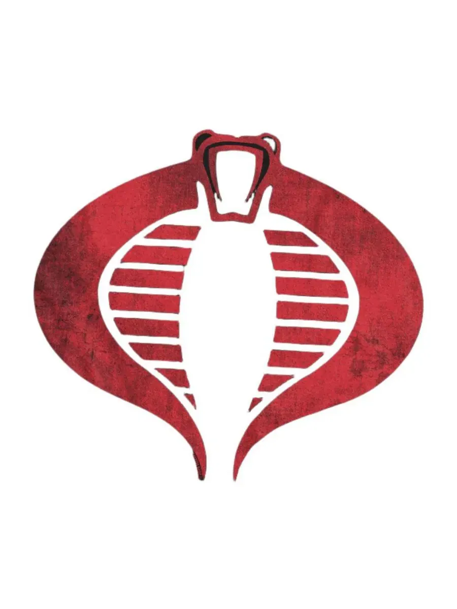 Футболка с принтом G.I. Joe Cobra Logo Hasbro+ — изображение 3 из 3, черный