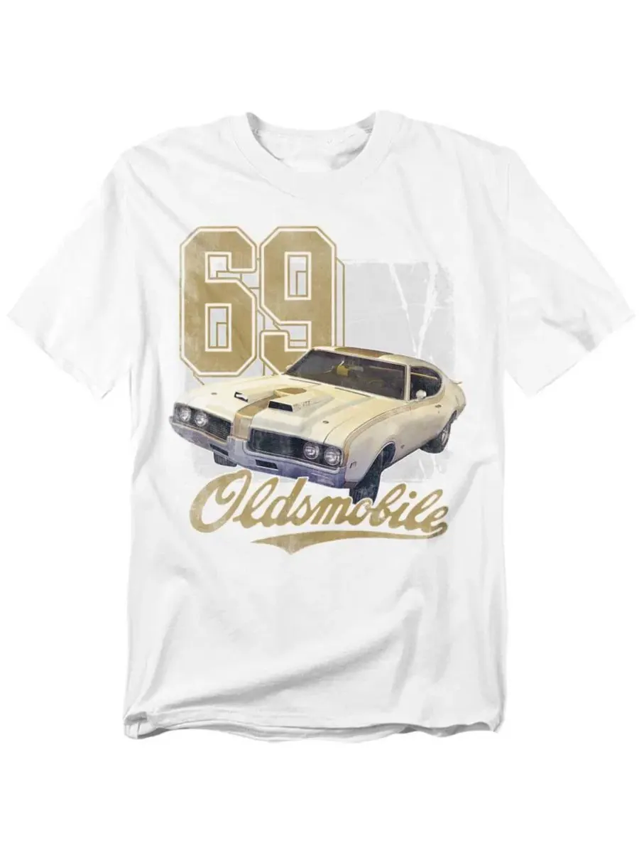 Футболка с принтом Oldsmobile 442 Logovision — изображение 1 из 3, белый