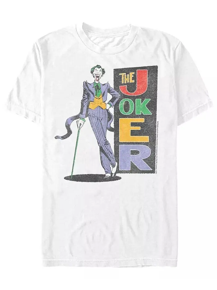 Мужская футболка Batman Thrift Joke с коротким рукавом Fifth Sun — изображение 1 из 1, белый