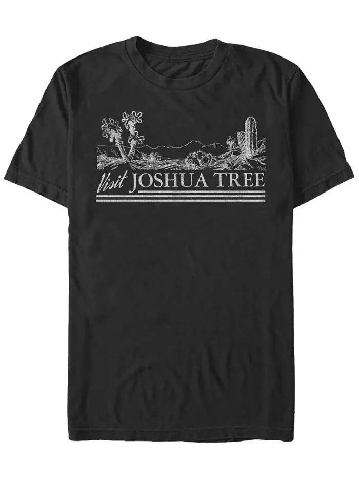 Мужская футболка Joshua Tree с коротким рукавом и круглым вырезом Fifth Sun — изображение 1 из 1, черный