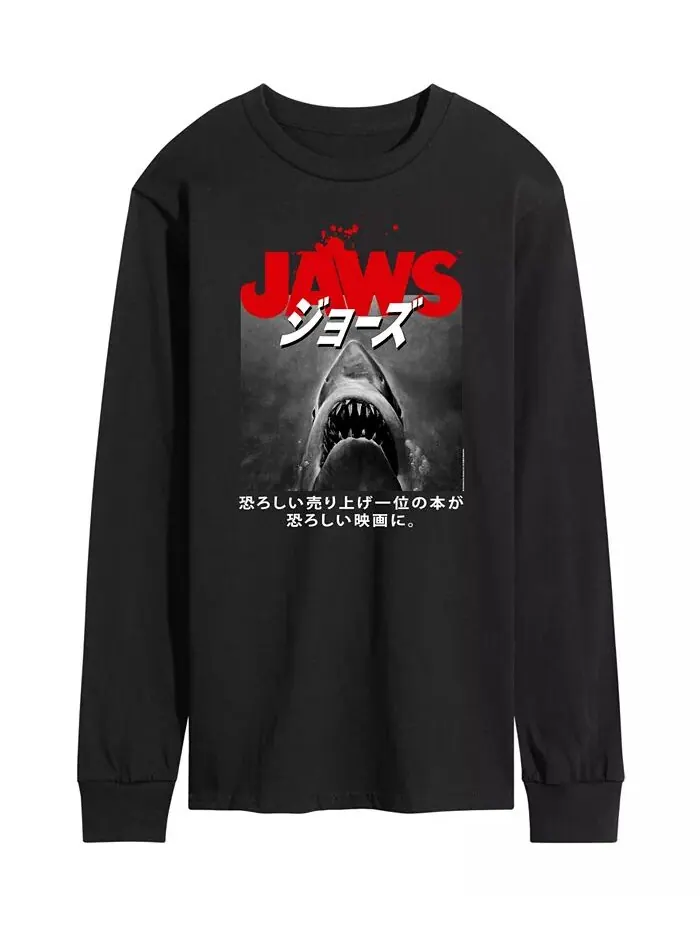 Мужская футболка с длинным рукавом Jaws AIRWAVES — изображение 1 из 2, черный