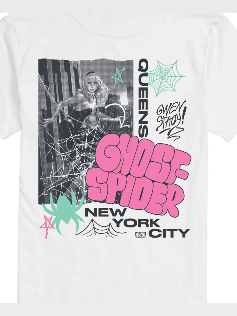 Мужская футболка с коротким рукавом Marvel Ghost Spider Queens AIRWAVES — изображение 3 из 3, белый