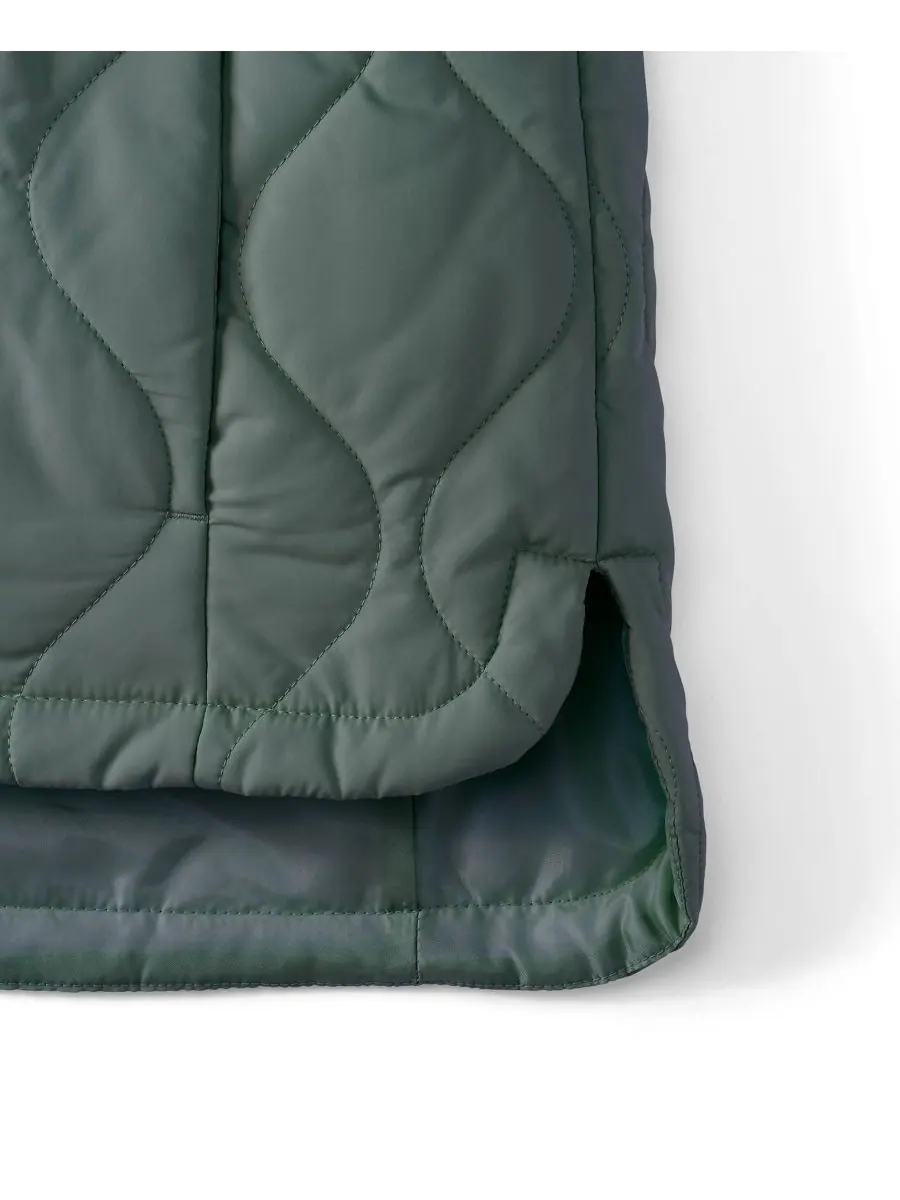 Утепленная стеганая куртка FeatherFree для невысоких девушек Lands' End, Evening forest — изображение 4 из 4