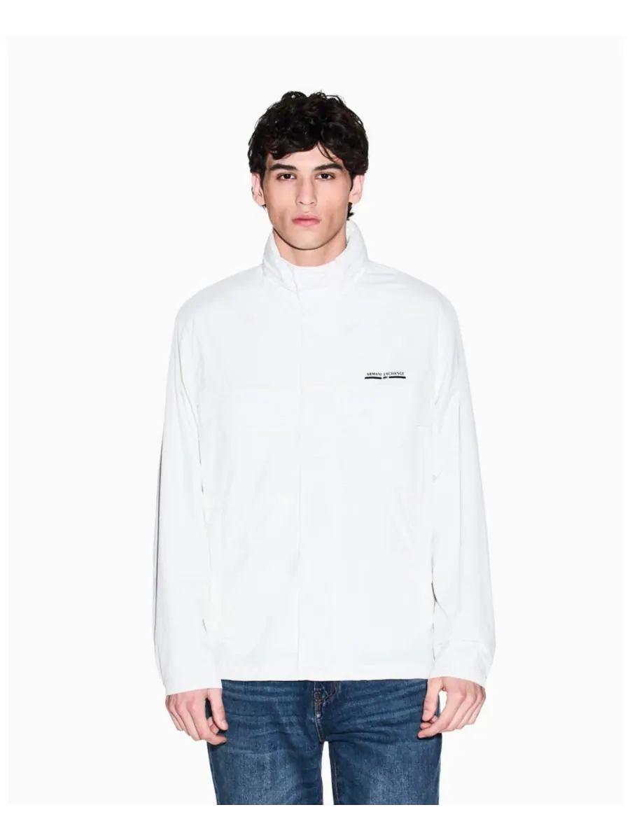 Мужской нейлоновый короткий спортивный пиджак A|X Armani Exchange — изображение 1 из 5, белый