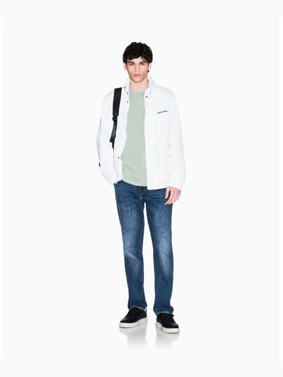 Мужской нейлоновый короткий спортивный пиджак A|X Armani Exchange — изображение 3 из 5, белый