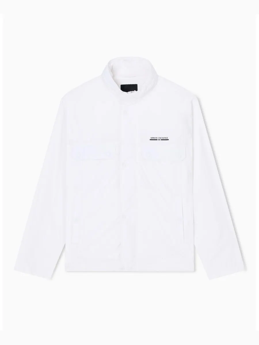 Мужской нейлоновый короткий спортивный пиджак A|X Armani Exchange — изображение 5 из 5, белый