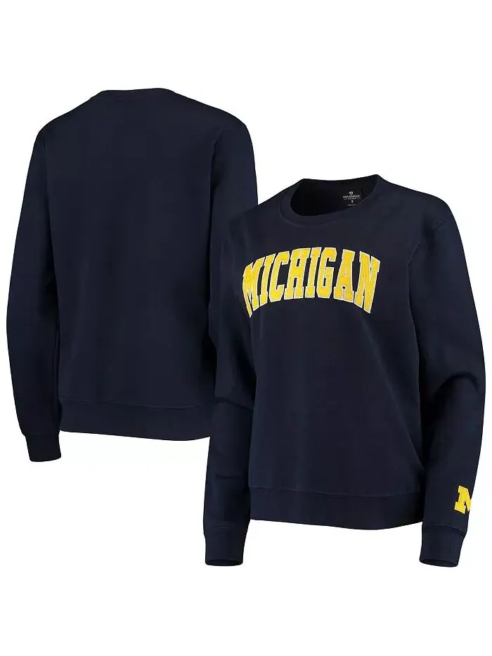 Женская темно-синяя толстовка-пуловер Michigan Wolverines Campanile Colosseum — изображение 1 из 3