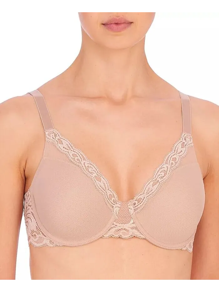 Женский бюстгальтер Feathers Full Figure Contour на косточках 741299 Natori — изображение 1 из 3, кофе