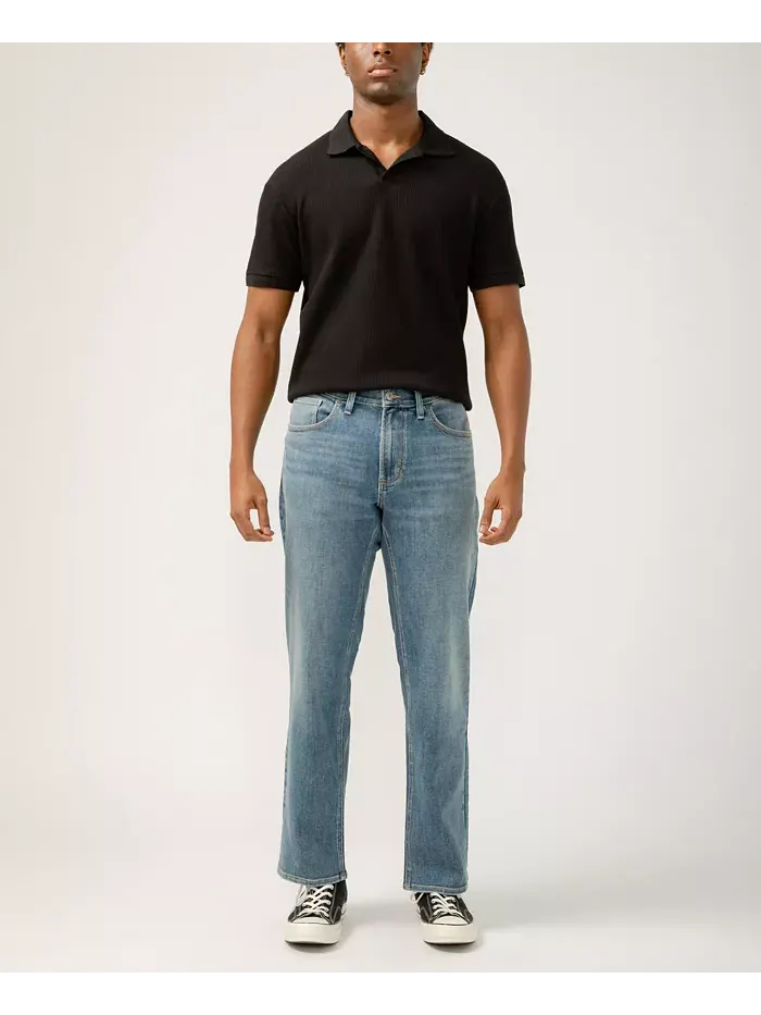 Джинсы Gordie Relaxed Fit Straight Leg Silver Jeans Co. — изображение 6 из 7, синий
