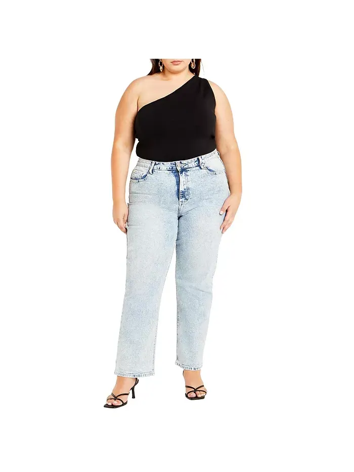 Джинсы Harley Ayesha Plus Size CITY CHIC — изображение 3 из 5, синий