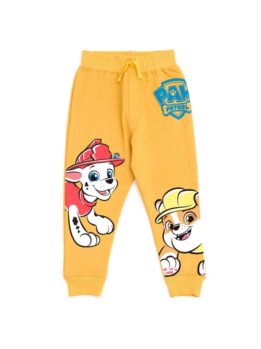 Комплект одежды для мальчика: флисовая толстовка и штаны Paw Patrol — изображение 2 из 5, желтый
