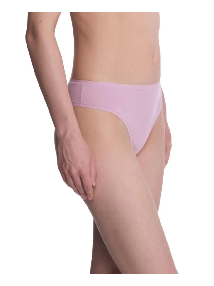 Женские хлопковые стринги Bliss Bare Natori — изображение 3 из 3, розовый