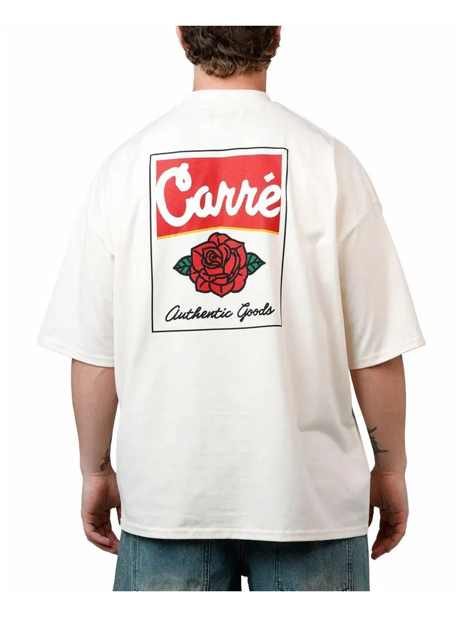 Футболка с принтом CARRE — изображение 2 из 6, белый