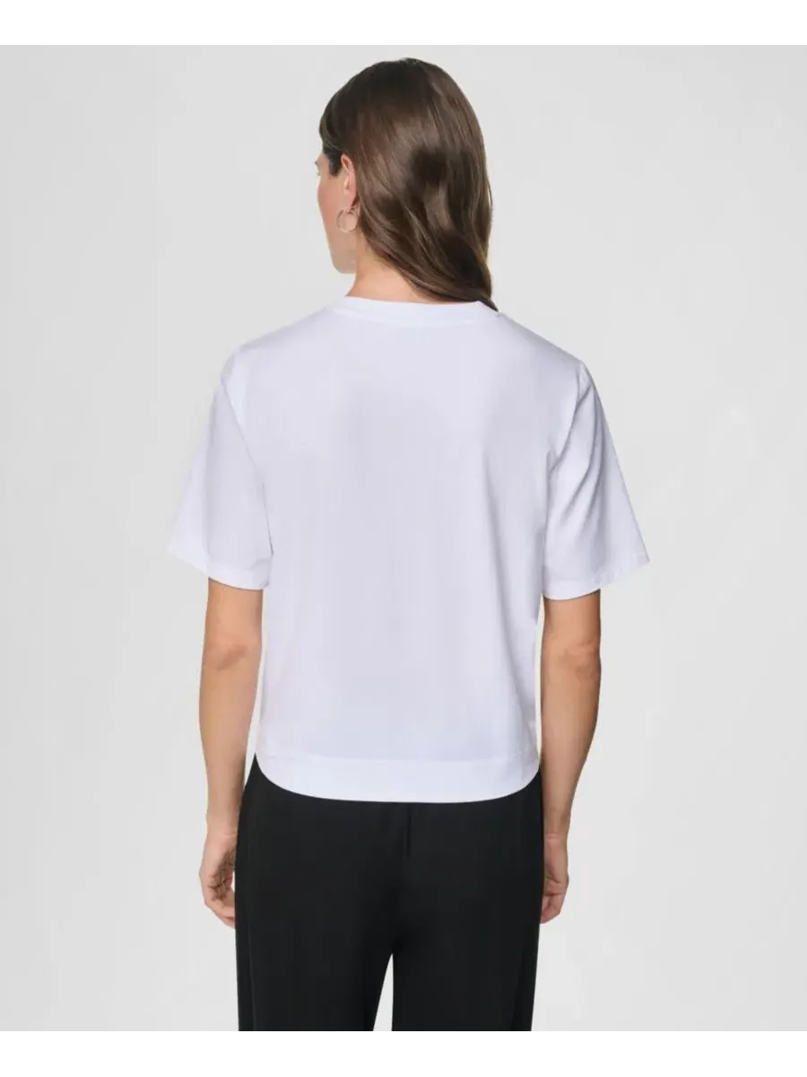 Футболка с принтом City и стразами DKNY — изображение 5 из 6, белый