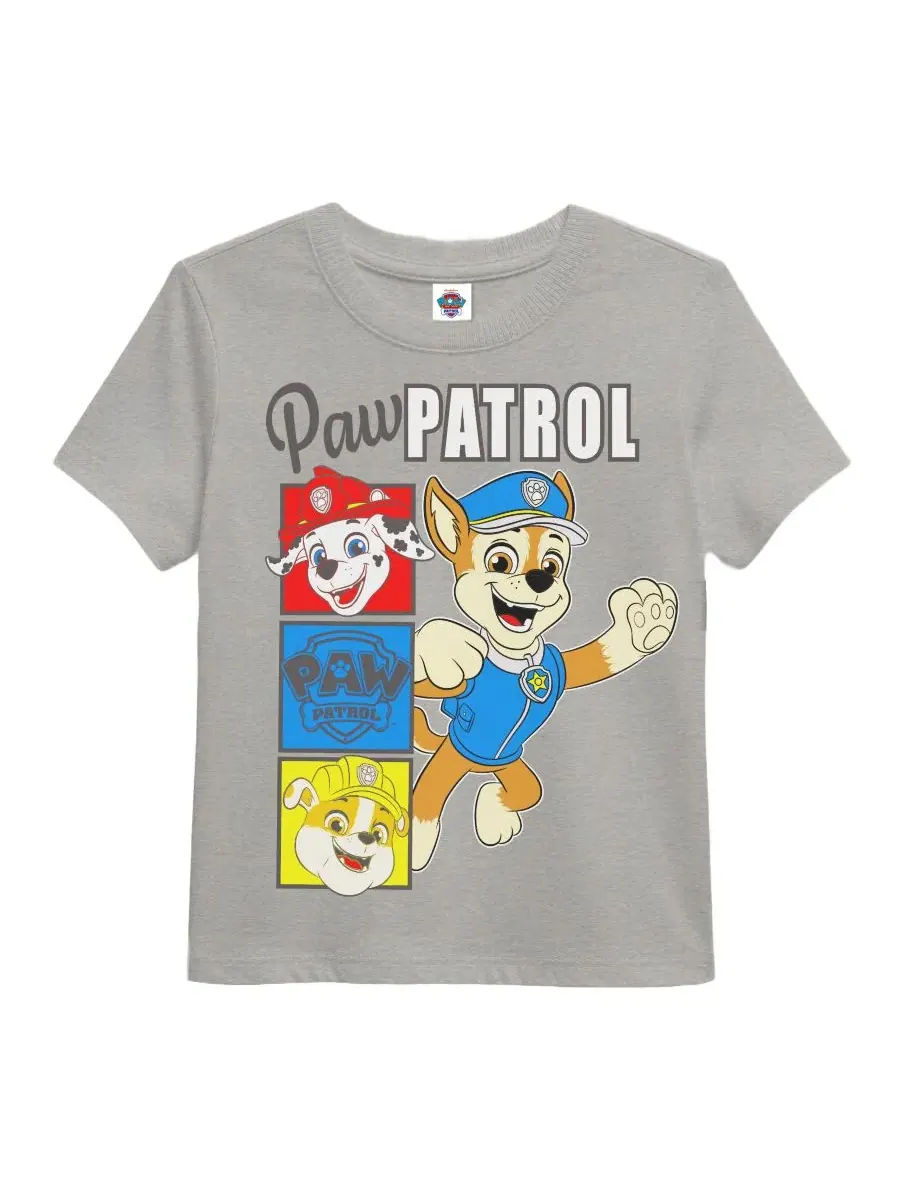 Футболка с коротким рукавом и принтом, комплект из 3 штук Paw Patrol — изображение 2 из 7, мульти